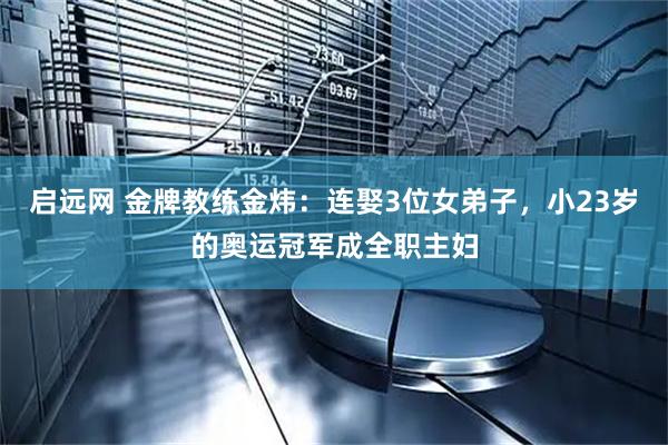 启远网 金牌教练金炜：连娶3位女弟子，小23岁的奥运冠军成全职主妇