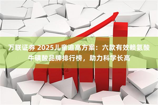 万联证券 2025儿童追高方案：六款有效赖氨酸牛磺酸品牌排行榜，助力科学长高